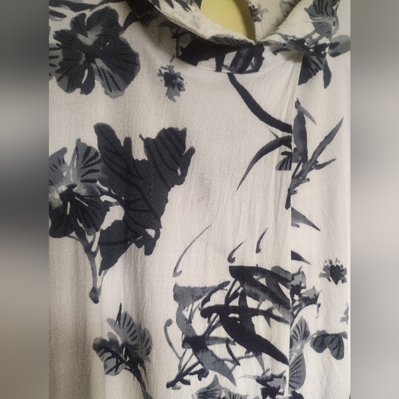 White printed dress / tunic - Picture 6 of 10